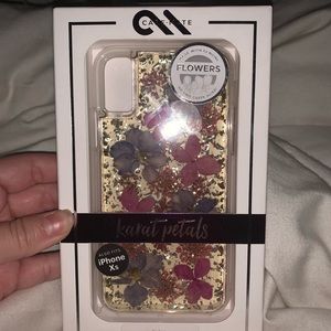 casemate floral glittery case for Iphone xs.